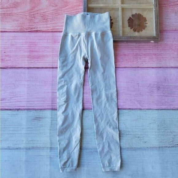Free People Movement Gray/Green Good Karma High Waist Athleisure Leggings XS/S‎ - Picture 2 of 8
